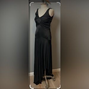 Vintage Julien Macdonald London a sleeveless black bodice dress size S